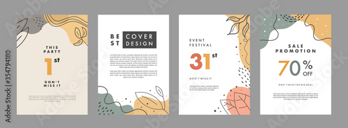 Set of abstract creative artistic templates. Universal cover Designs for Annual Report, Brochures, Flyers, Presentations, Leaflet, Magazine.