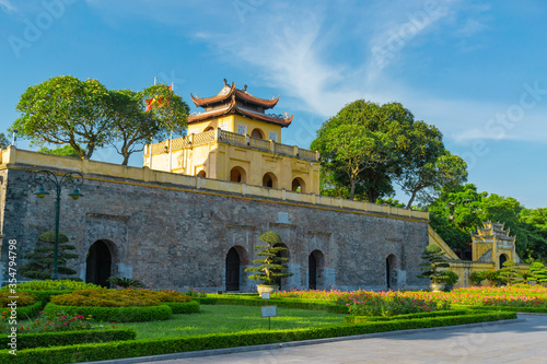 Obraz na płótnie Doan Mon Gate at the Imperial Citadel of Thang Long in Hanoi, Vietnam - UNESCO W