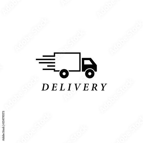 Photography Truck delivery logo template vector icon design