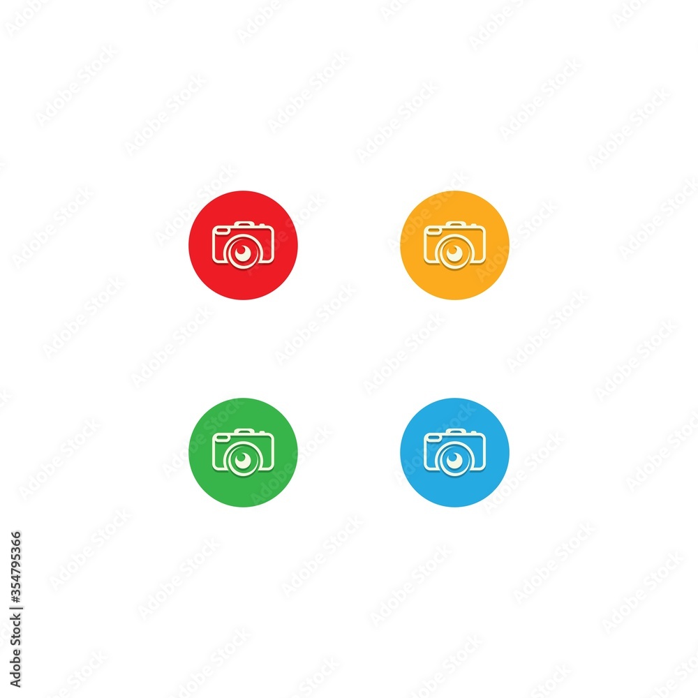 Camera icon vector logo design Camera icon vector logo design