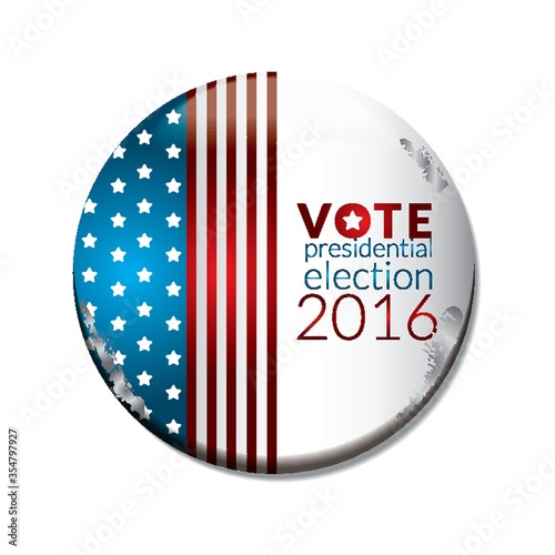 US election vote badge