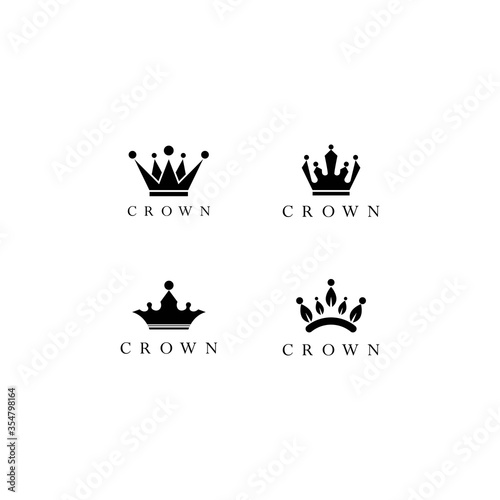 Crown logo template vector