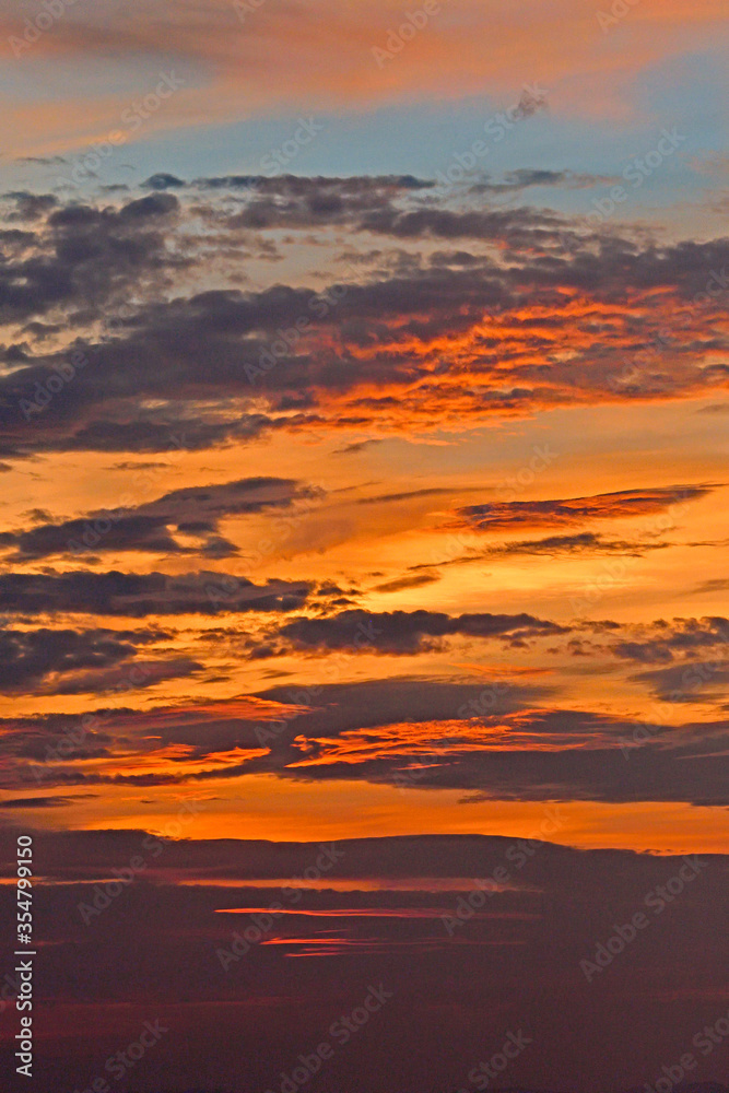 燃える夕空