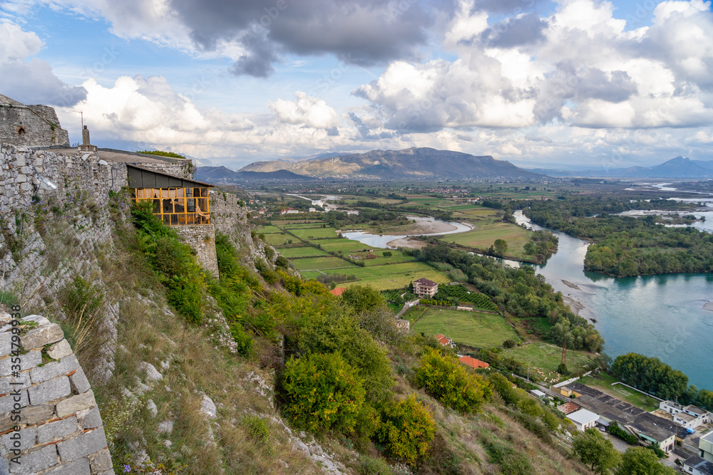 Fototapeta premium The Ancient Rozafa Castle in Shkoder Albania