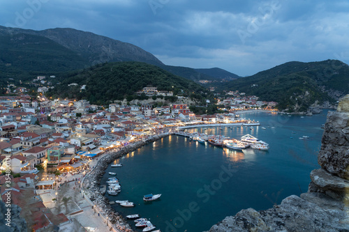 parga tourist resort in greece sea beach summer holidays