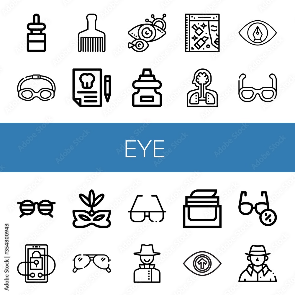 eye icon set