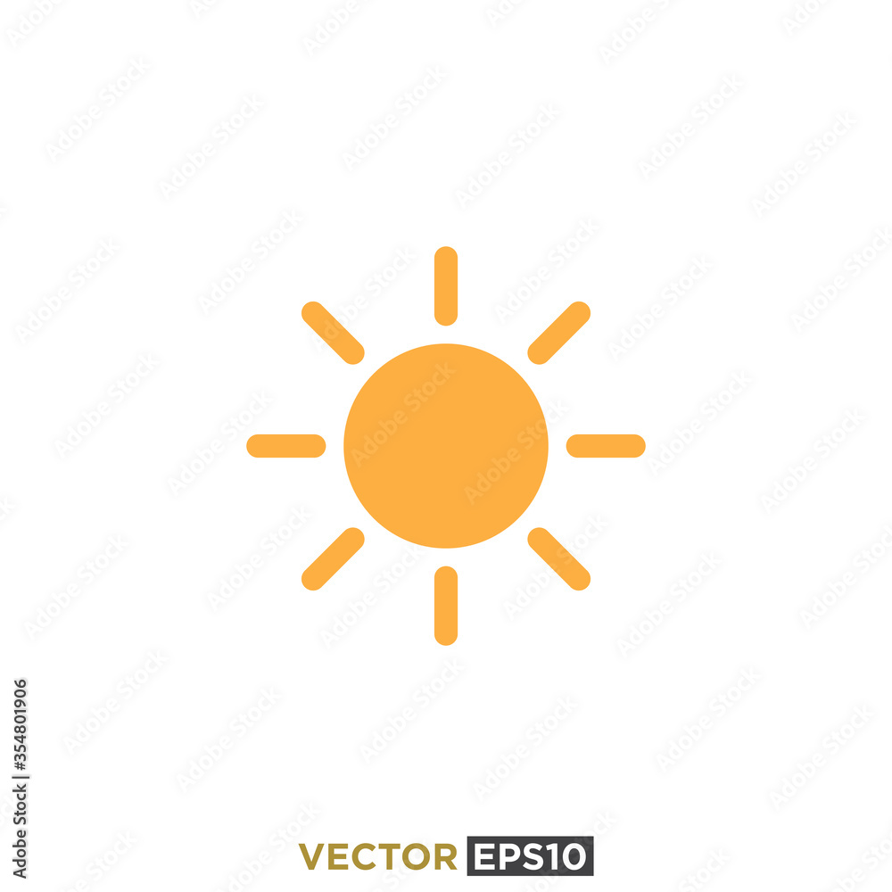 Sun Icon Design Vector Template Sun Icon Design Vector Template