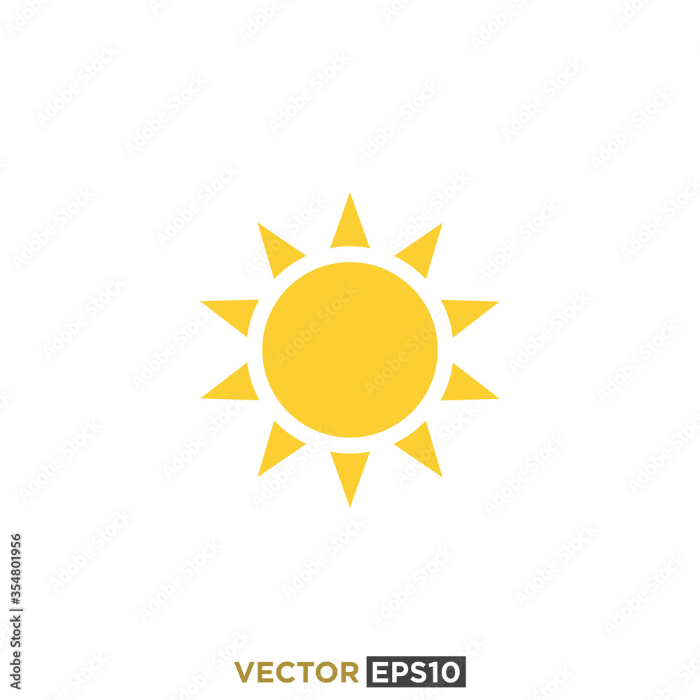Sun Icon Design Vector Template