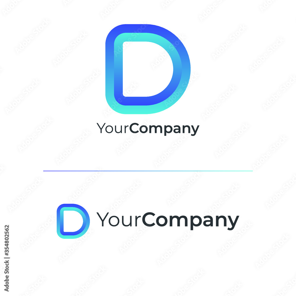 startup d logo template with modern and minimalist style startup d logo template with modern and minimalist style