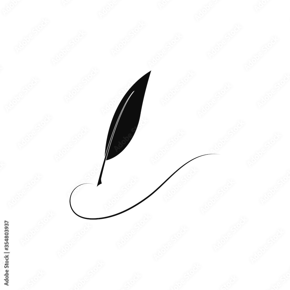 Feather pen  logo