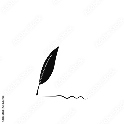 Feather pen  logo