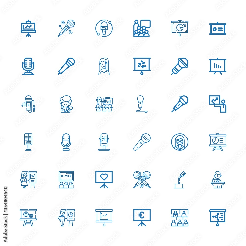 Editable 36 audience icons for web and mobile Editable 36 audience icons for web and mobile