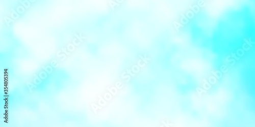 Light BLUE vector backdrop with cumulus. Colorful illustration with abstract gradient clouds. Template for landing pages.