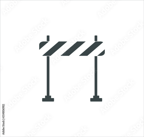 Barrier icon. vector illustration on white background