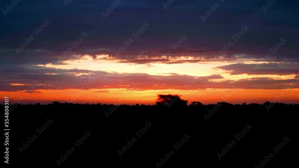 Sunset in the Serengeti National Park, Tanzania. Sunset in the Serengeti National Park, Tanzania.