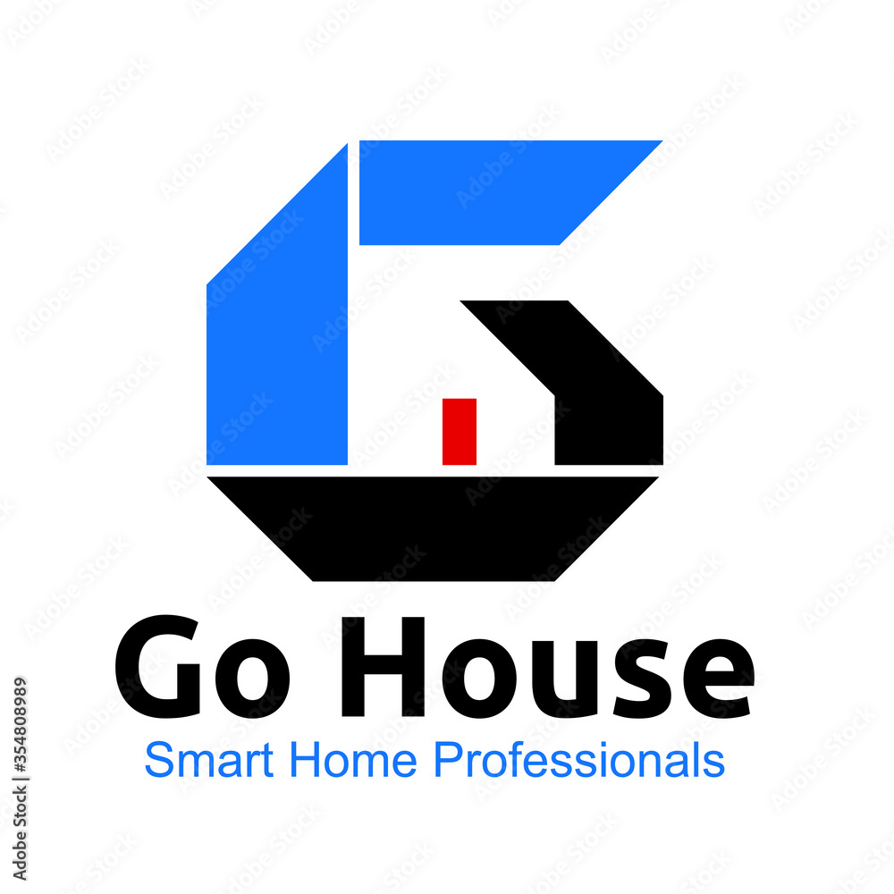 Letter G Real Estate company logo design Stock Vector Adobe Stock