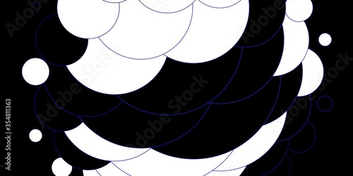 Light BLUE vector background with bubbles. Modern abstract illustration with colorful circle shapes. Pattern for business ads.