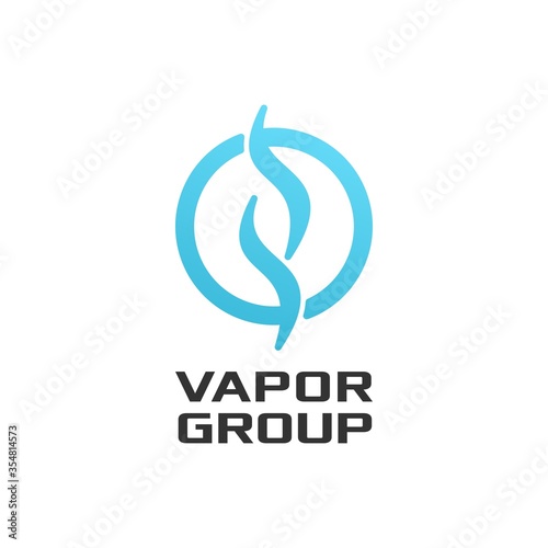 Vaporized Smoke Shop Logo Design