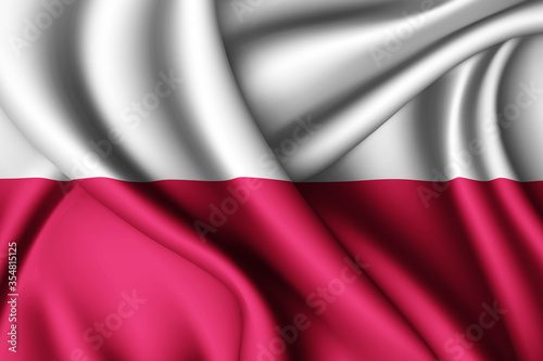 waving flag of Poland