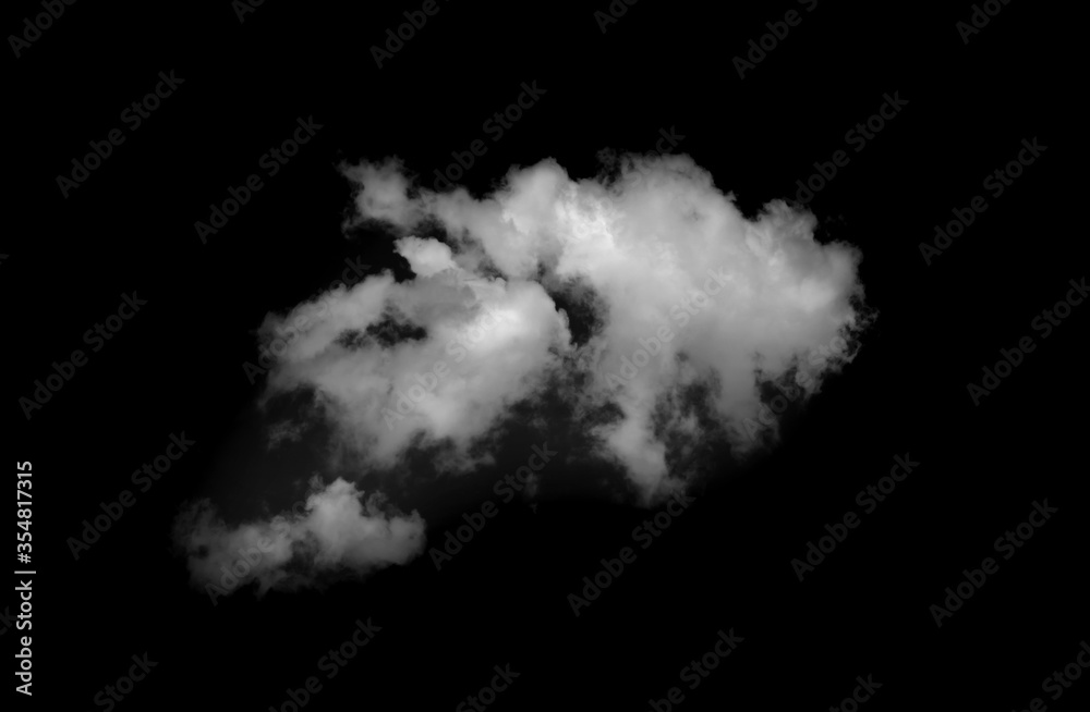 white cloud on black background. Dark tone. white cloud on black background. Dark tone.