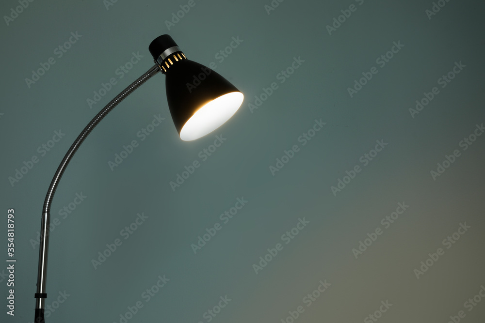 Modern lamp near color wall Modern lamp near color wall