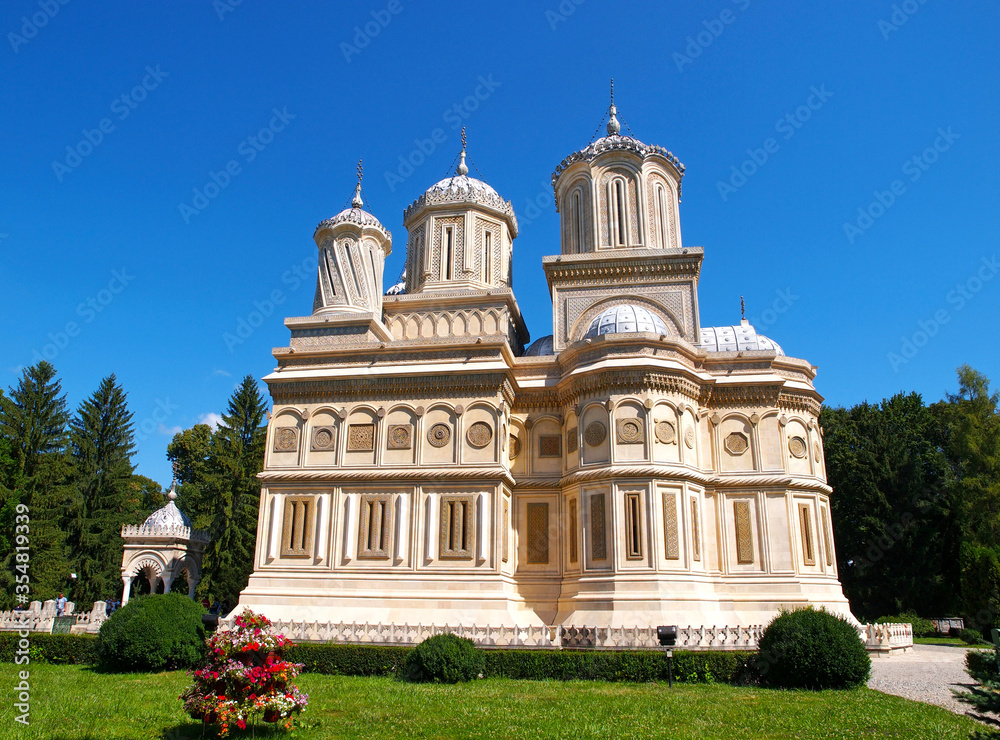 Curtea de Arges Monastery, Romanian Orthodox cathedral, medieval landmark of Wallachia