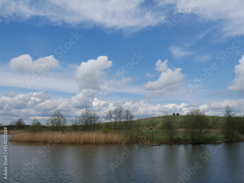 clouds over the lake