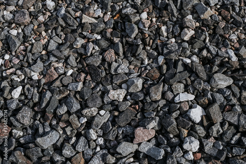 Wallpaper Mural gravel on road. Natural stone texture Torontodigital.ca
