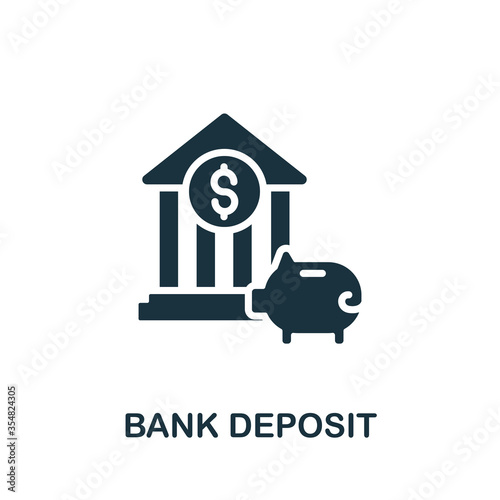 Bank Deposit icon. Simple element from banking collection. Creative Bank Deposit icon for web design, templates, infographics and more