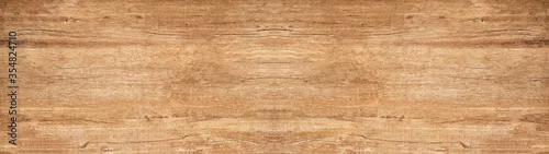 Panel kuchenny z motywem old brown rustic light bright wooden texture - wood background panorama banner long 