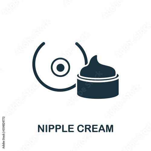 Nipple Cream icon. Simple element from baby feeding collection. Creative Nipple Cream icon for web design, templates, infographics and more