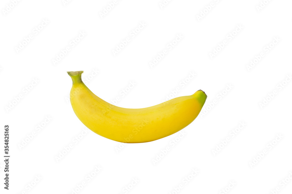 banana isolated on white background Clipping Path