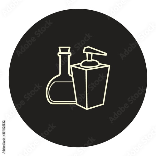Spa oil with sanitizer