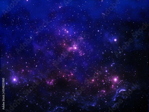 starry night sky background - illustration design 
