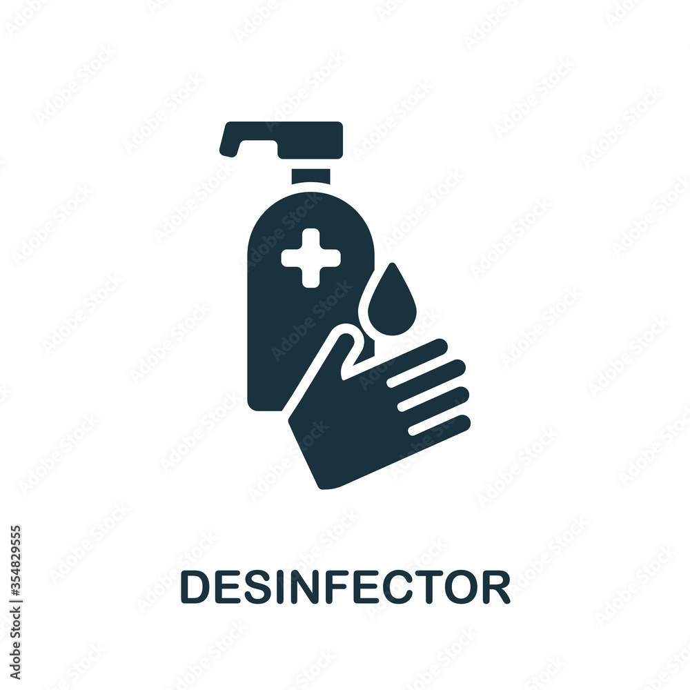 Disinfector icon. Simple element from coronavirus collection. Creative Disinfector icon for web design, templates, infographics and more Disinfector icon. Simple element from coronavirus collection. Creative Disinfector icon for web design, templates, infographics and more