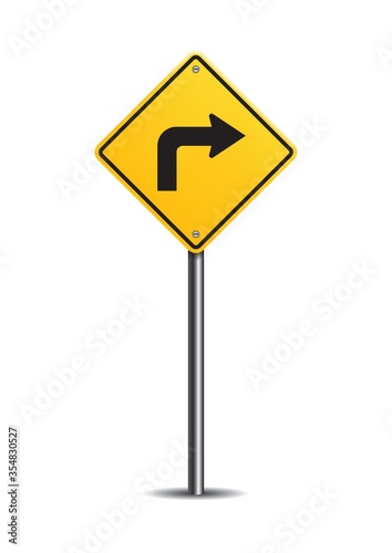 Turn right sign
