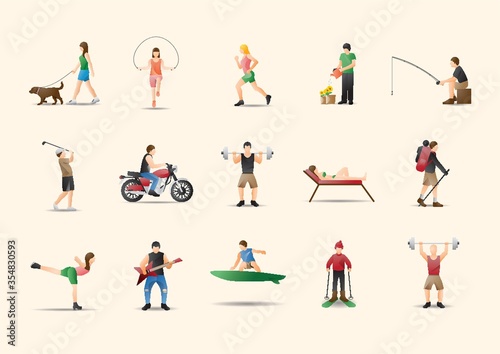 Collection of people and activities