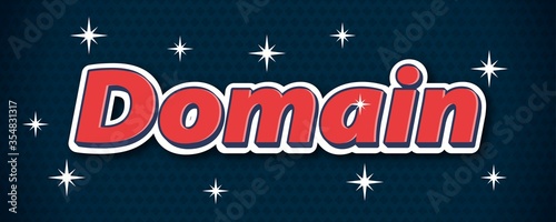 Abstract 3d text graphic style design
