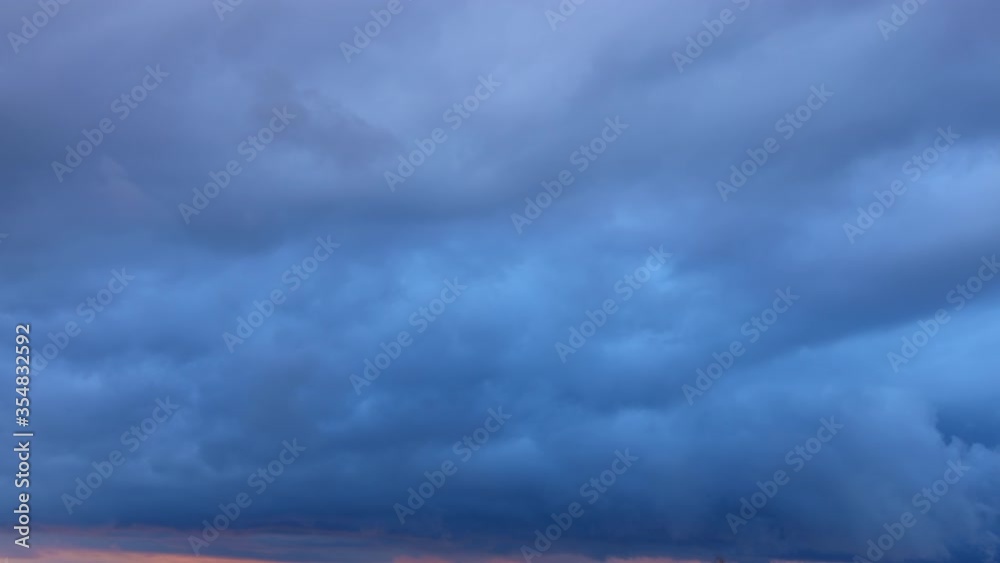 Sunset Sky In Dark Colors. Blue Colour Dawn Sky Sunset Sky In Dark Colors. Blue Colour Dawn Sky