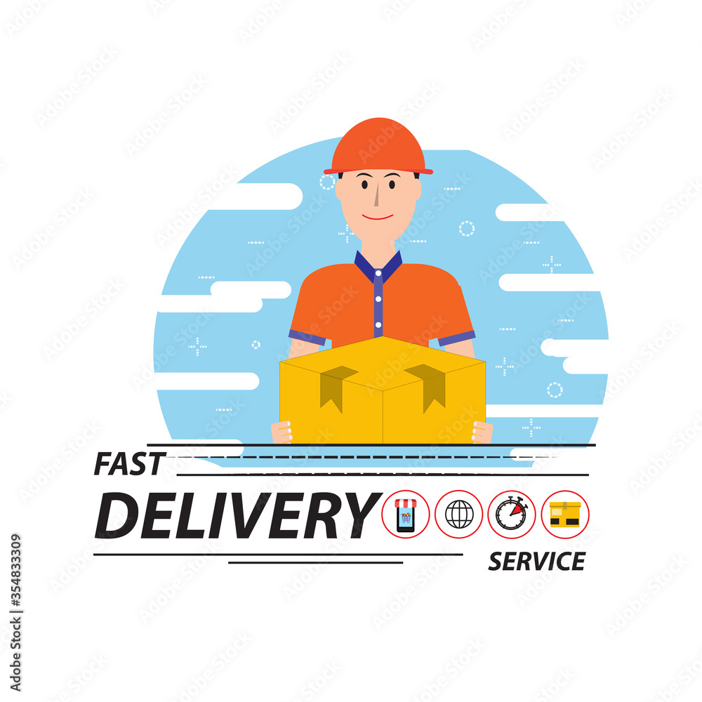 Delivery business concept Delivery business concept
