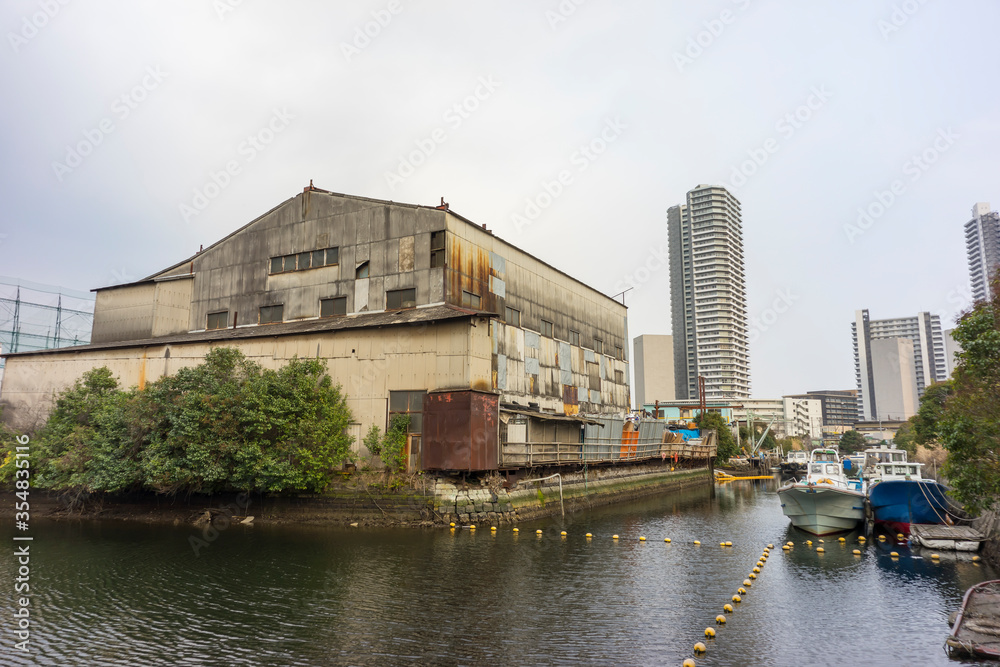 Fototapeta premium 神奈川県 横浜市 東神奈川の風景