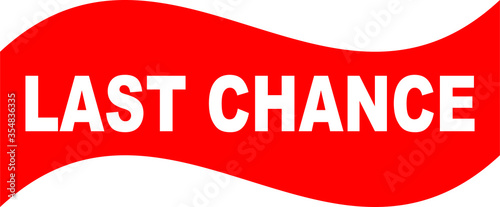 Red Vector Banner last chance