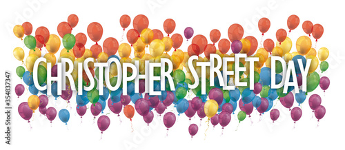 Christopher Street Day Rainbow Balloons Header