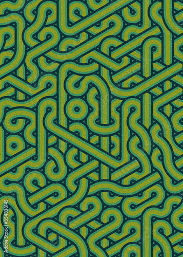 Wallpaper Mural Colour Hexagon Tile Connection art background design illustration Torontodigital.ca