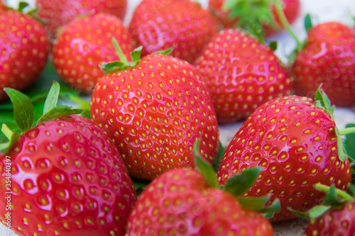 Strawberry. Fresh organic berries. Fruit background