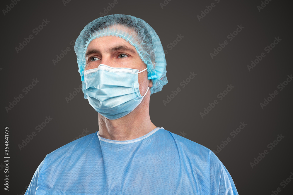 Doctor in mask and uniform Doctor in mask and uniform