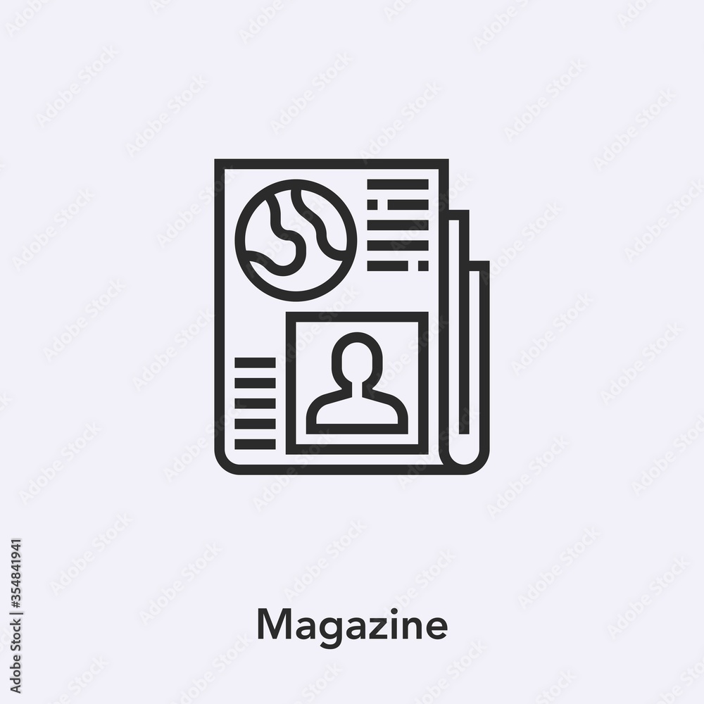 magazine icon vector sign symbol magazine icon vector sign symbol