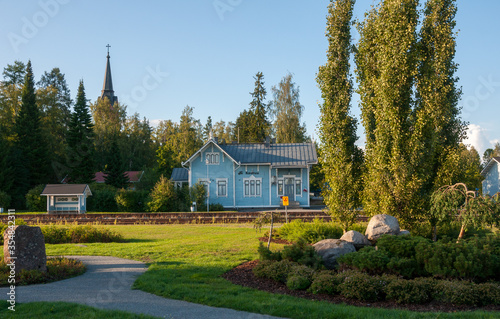 Old railway station in Keuruu, town and municipality of Finland