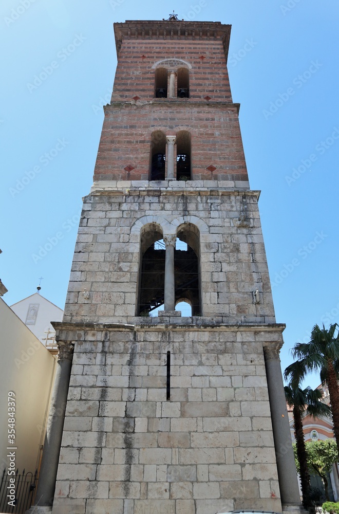 Capua - Facciata del campanile del Duomo