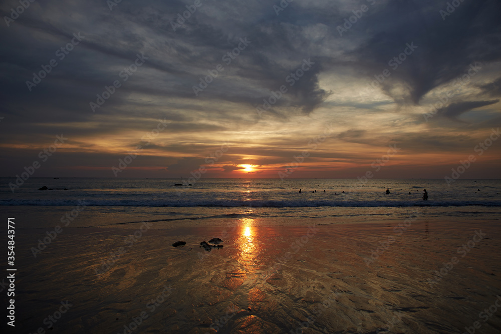 indian ocean beautiful sunset. sunset beach indian ocean beautiful sunset. sunset beach